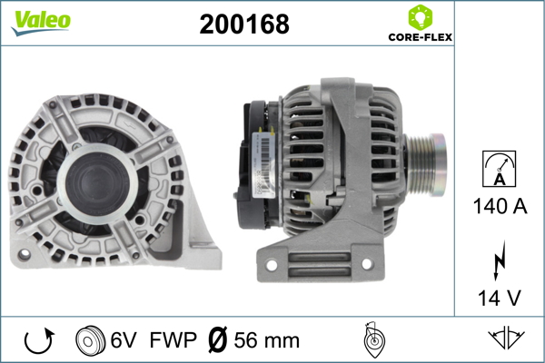 Alternator/Dynamo Valeo 200168