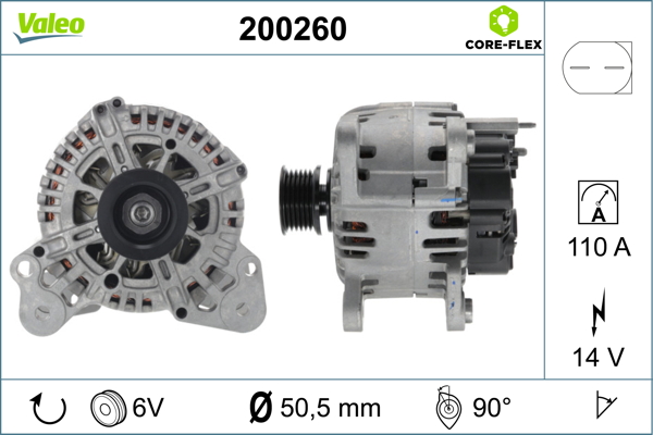 Valeo Alternator/Dynamo 200260