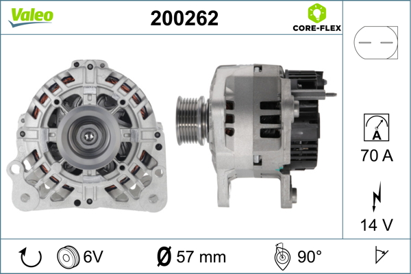 Valeo Alternator/Dynamo 200262