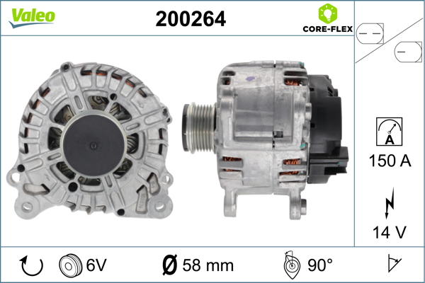 Valeo Alternator/Dynamo 200264