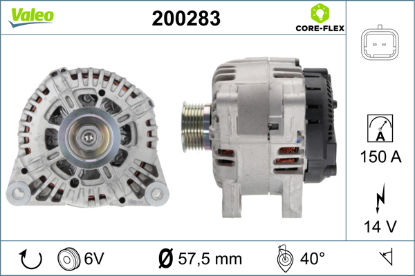 Valeo Alternator/Dynamo 200283