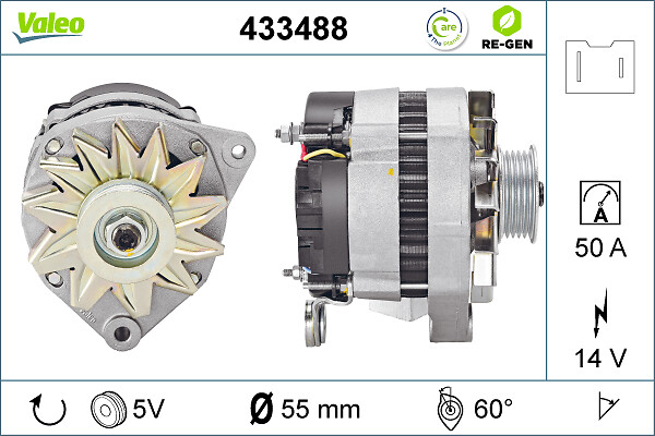 Valeo Alternator/Dynamo 433488