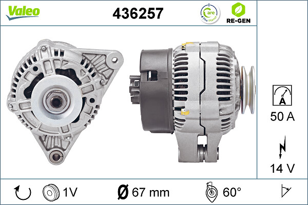 Valeo Alternator/Dynamo 436257