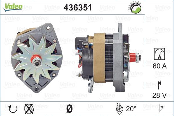 Valeo Alternator/Dynamo 436351