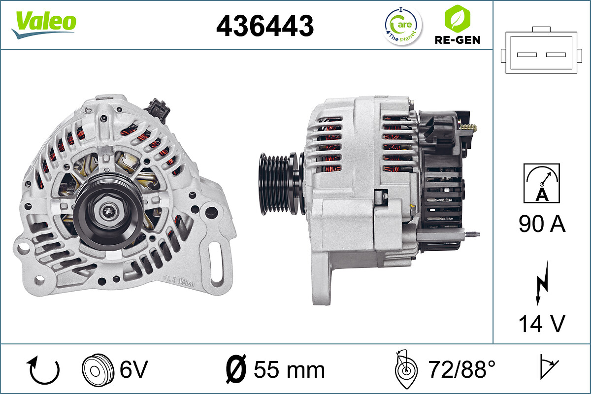 Alternator/Dynamo Valeo 436443