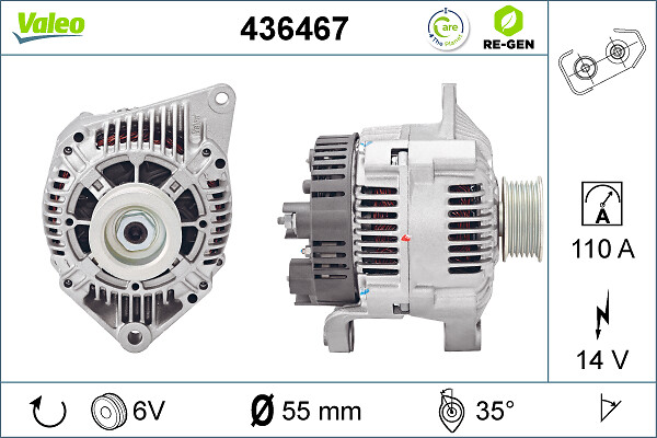 Valeo Alternator/Dynamo 436467