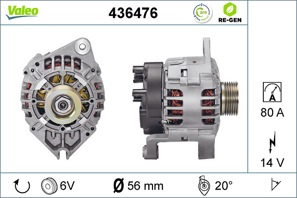 Valeo Alternator/Dynamo 436476