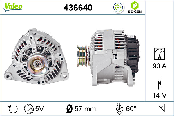 Valeo Alternator/Dynamo 436640