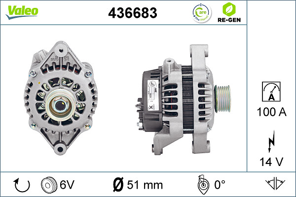 Valeo Alternator/Dynamo 436683