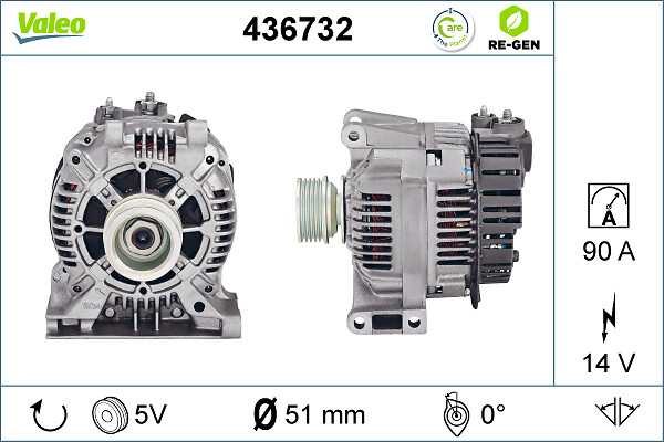 Valeo Alternator/Dynamo 436732