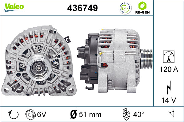 Valeo Alternator/Dynamo 436749