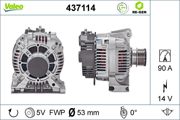 Valeo Alternator/Dynamo 437114