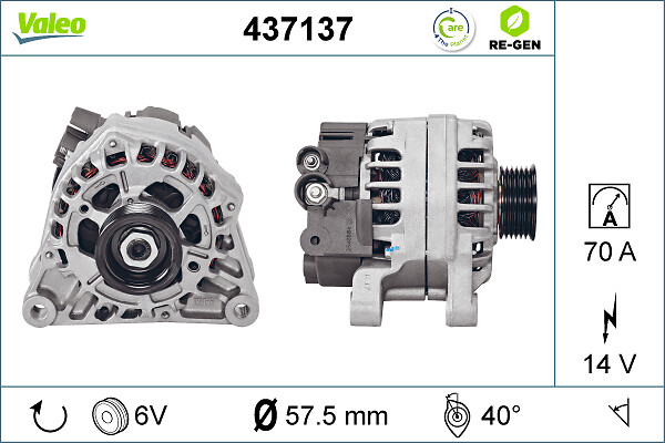 Alternator/Dynamo Valeo 437137