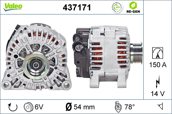 Valeo Alternator/Dynamo 437171