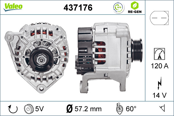 Valeo Alternator/Dynamo 437176