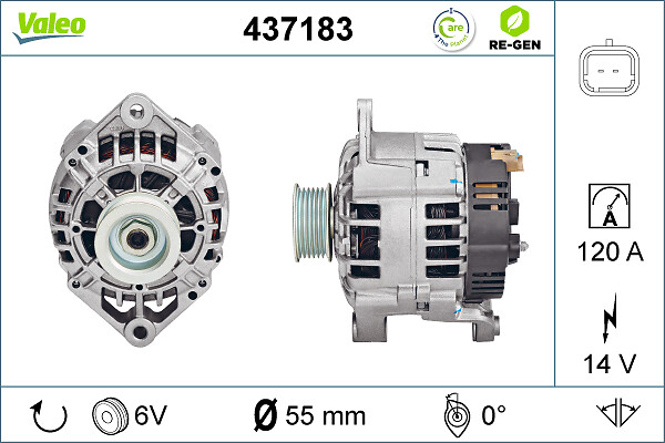 Valeo Alternator/Dynamo 437183