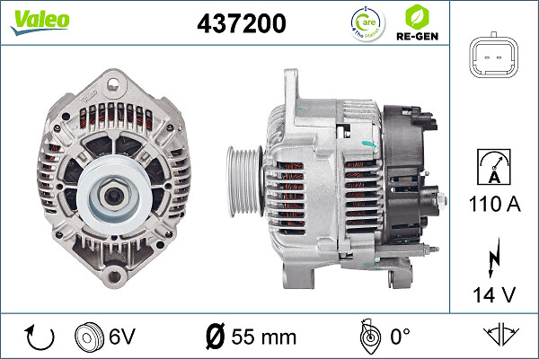 Alternator/Dynamo Valeo 437200