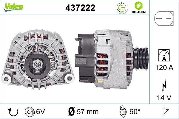 Valeo Alternator/Dynamo 437222