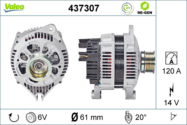 Valeo Alternator/Dynamo 437307