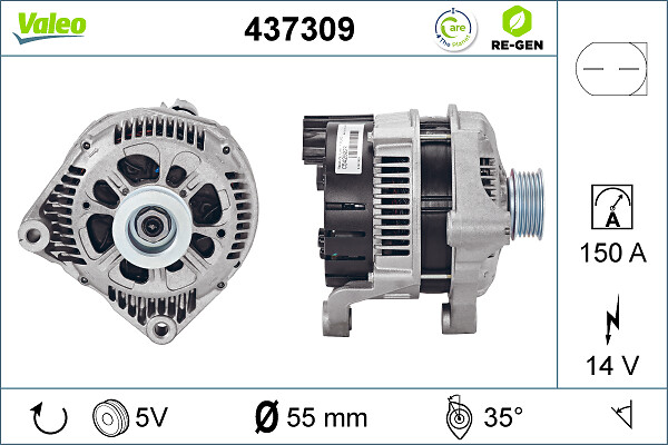 Alternator/Dynamo Valeo 437309