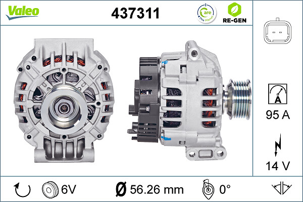 Valeo Alternator/Dynamo 437311