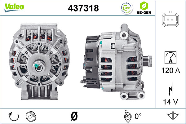 Valeo Alternator/Dynamo 437318