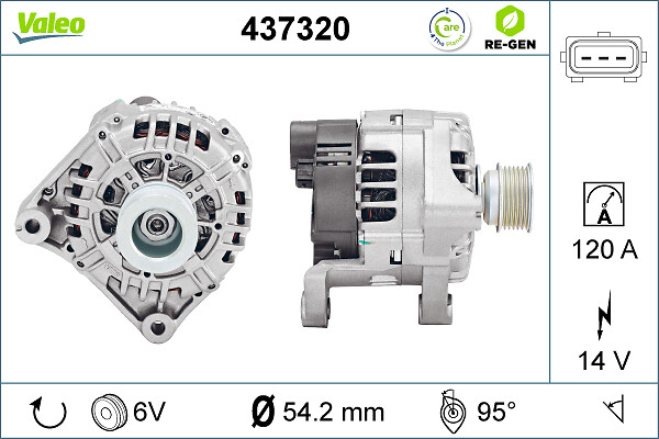 Valeo Alternator/Dynamo 437320