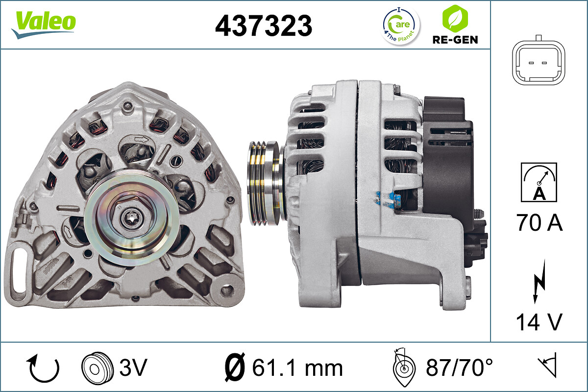 Valeo Alternator/Dynamo 437323