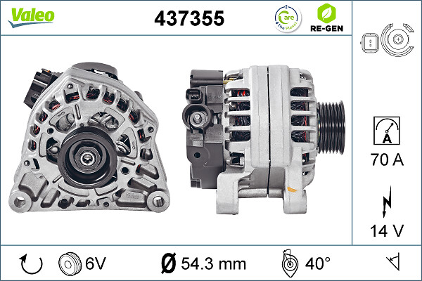 Valeo Alternator/Dynamo 437355