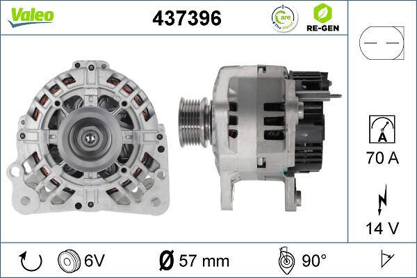 Valeo Alternator/Dynamo 437396