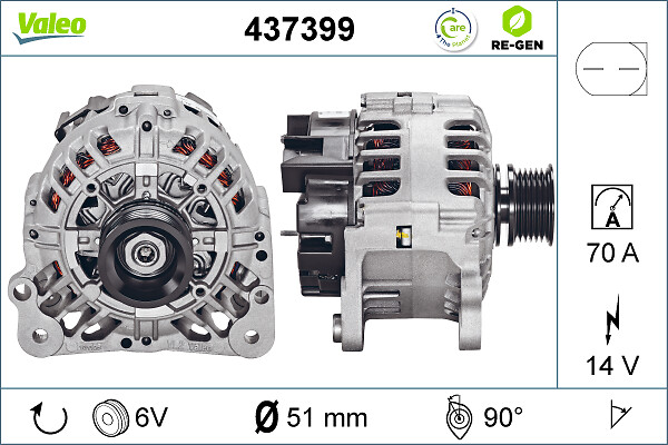 Valeo Alternator/Dynamo 437399