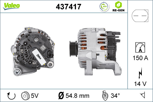 Valeo Alternator/Dynamo 437417