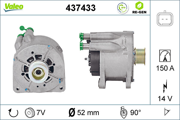 Valeo Alternator/Dynamo 437433