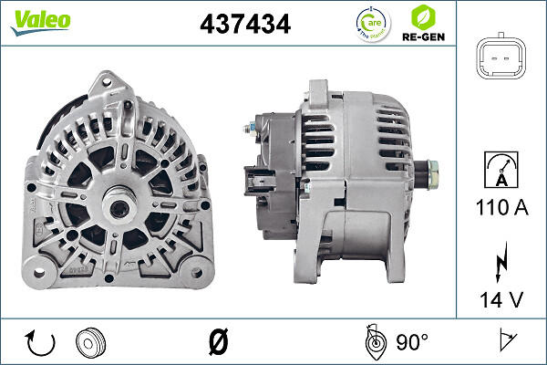 Valeo Alternator/Dynamo 437434