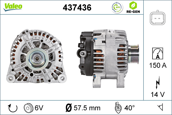 Valeo Alternator/Dynamo 437436