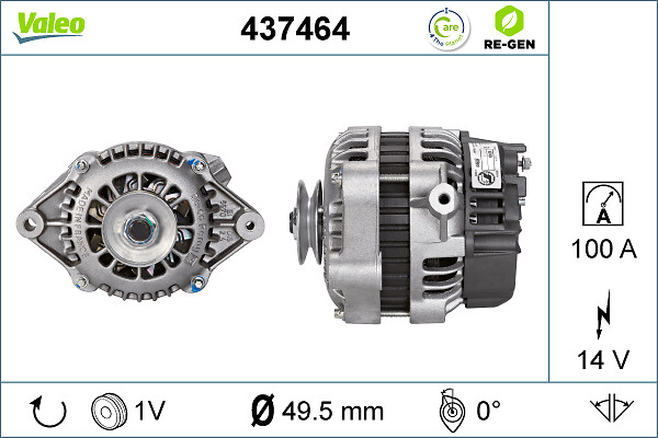 Valeo Alternator/Dynamo 437464