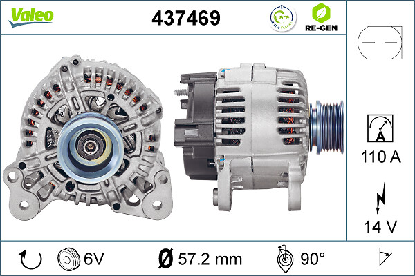 Valeo Alternator/Dynamo 437469