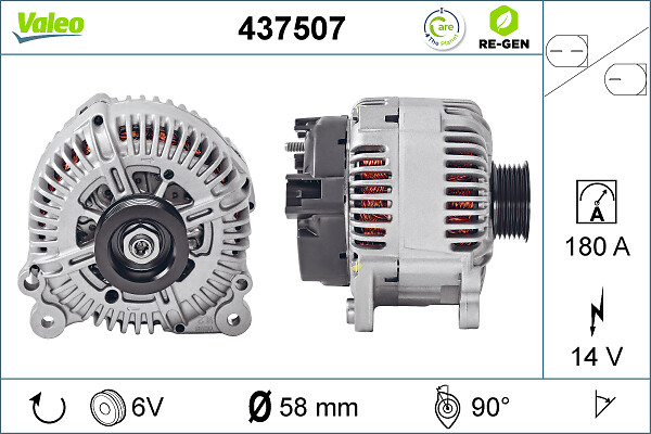 Valeo Alternator/Dynamo 437507