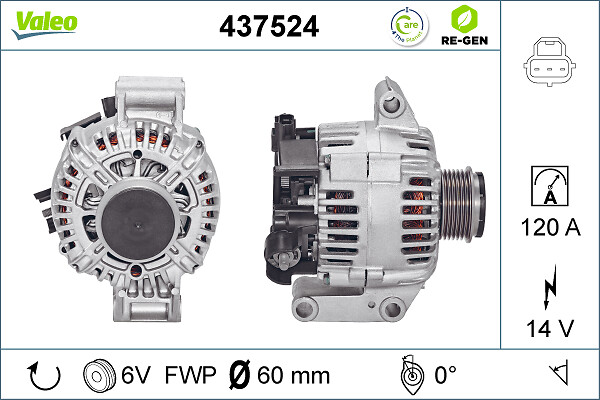 Valeo Alternator/Dynamo 437524