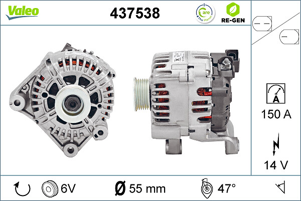 Valeo Alternator/Dynamo 437538