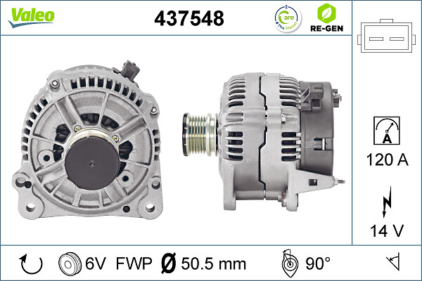 Valeo Alternator/Dynamo 437548