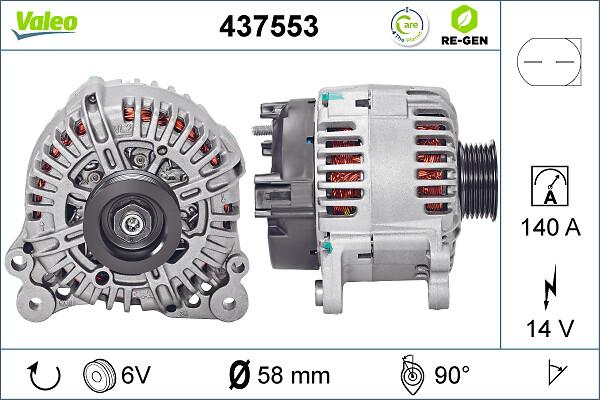 Valeo Alternator/Dynamo 437553