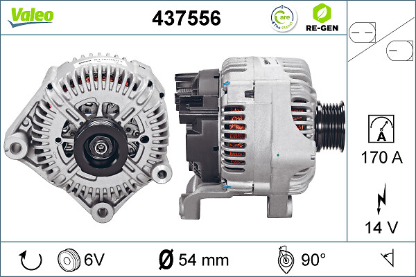 Valeo Alternator/Dynamo 437556