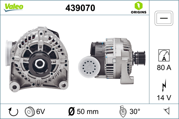 Valeo Alternator/Dynamo 439070