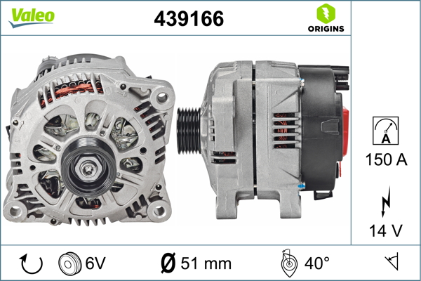 Alternator/Dynamo Valeo 439166