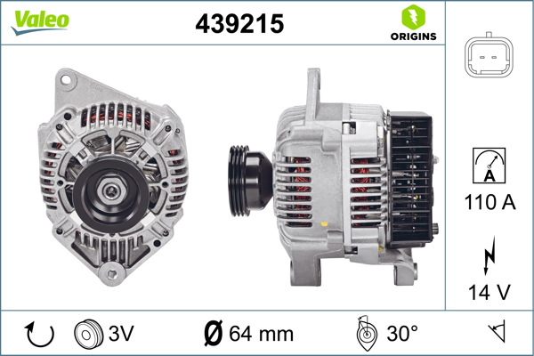 Alternator/Dynamo Valeo 439215