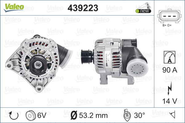Alternator/Dynamo Valeo 439223