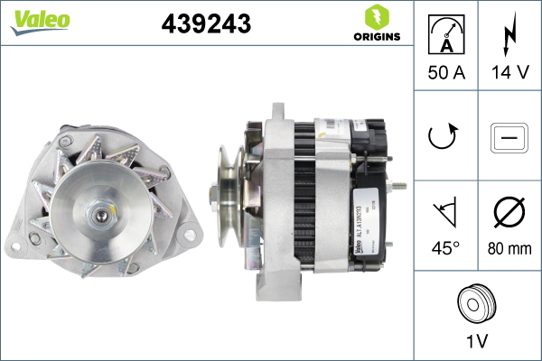 Alternator/Dynamo Valeo 439243
