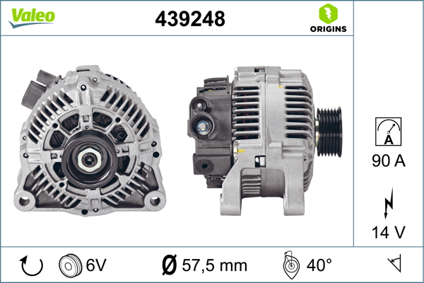 Alternator/Dynamo Valeo 439248