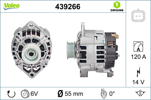 Valeo Alternator/Dynamo 439266